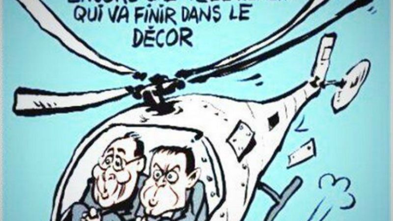 El accidente de helicópteros en La Rioja es tapa de Charlie Hebdo