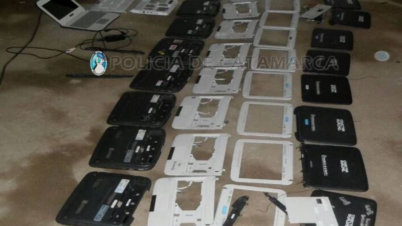 Recuperan, aunque desarmadas, 10 netbook robadas