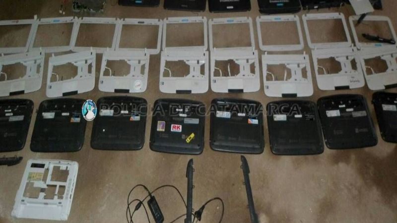 Recuperan, aunque desarmadas, 10 netbook robadas