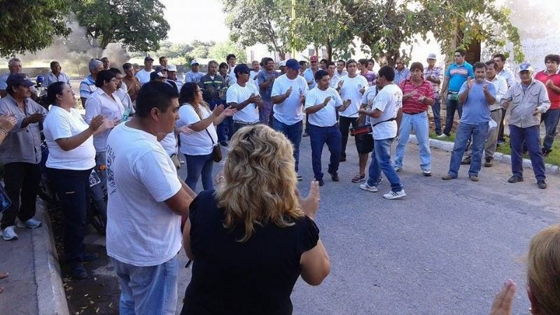 Piquete de municipales en Chumbicha