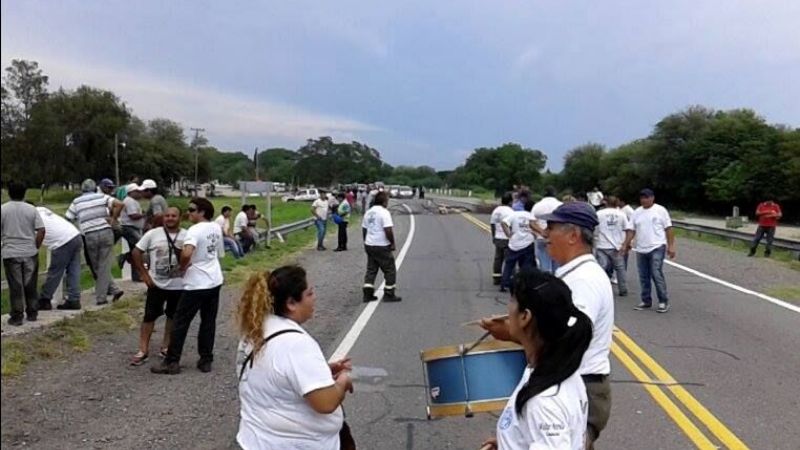 Piquete de municipales en Chumbicha