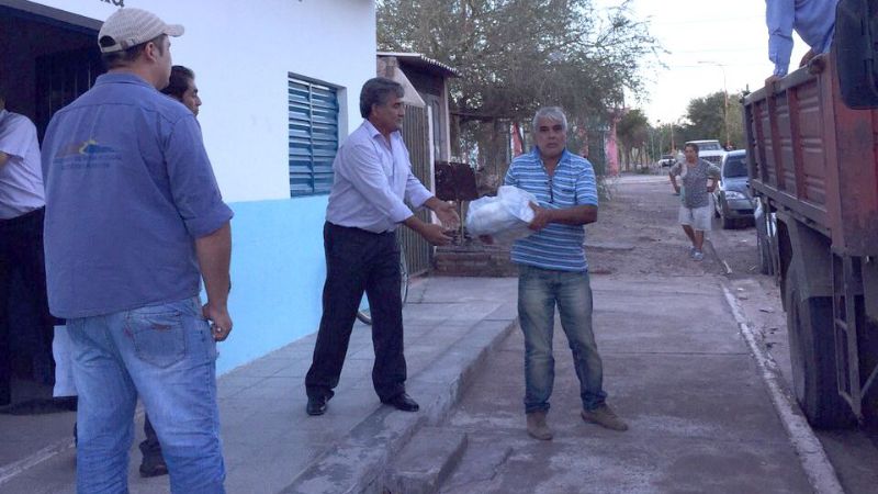 Amplio operativo de asistencia en Fiambalá por las inundaciones