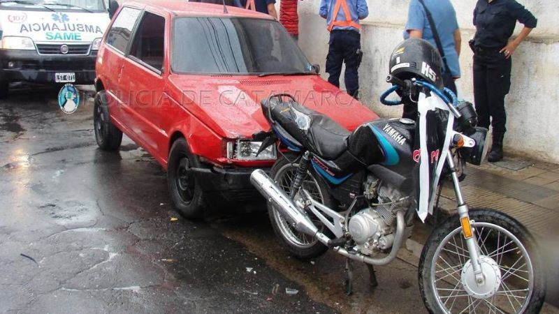 Accidente múltiple en el centro