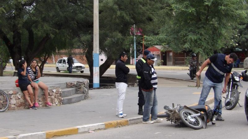Accidente en la rotonda del Aborigen