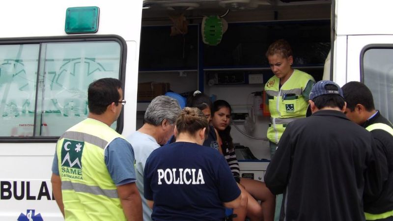 Accidente en la rotonda del Aborigen