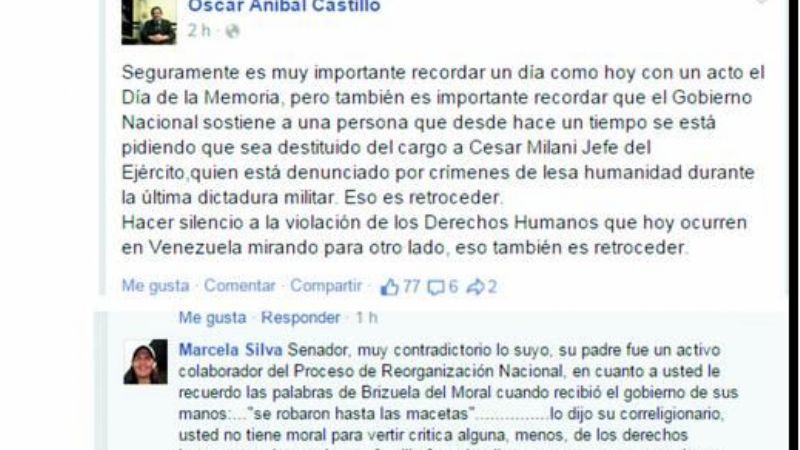 El día de la Memoria según Oscar Castillo