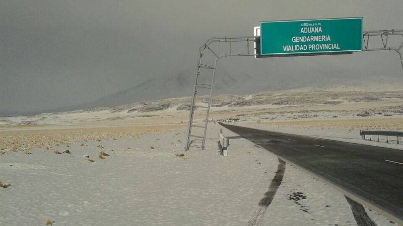 Alerta por nevadas y vientos intensos en la cordillera