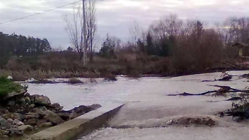 Está intransitable el enlace entre las rutas Nacional 38 y Provincial 33