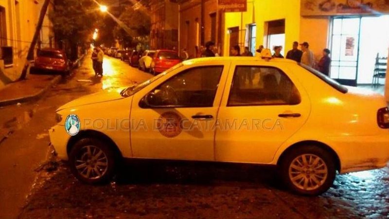 Pasajera de remis quedó herida tras un choque