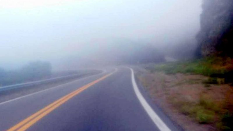 Previenen por niebla, llovizna y desprendimientos en La Cébila