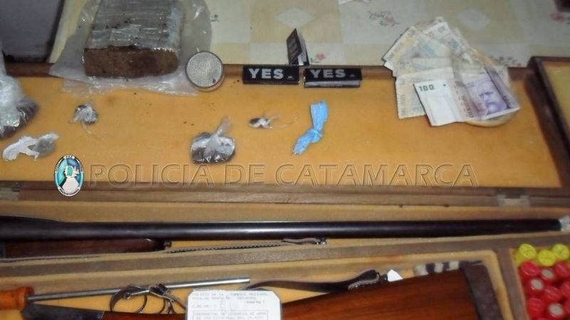 Secuestran droga en un comercio capitalino y en la Terminal de Belén