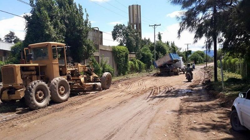 Intensivo operativo para acondicionar las calles de Valle Viejo