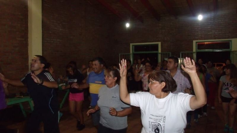 Masiva concurrencia a las clases de areobics en San José