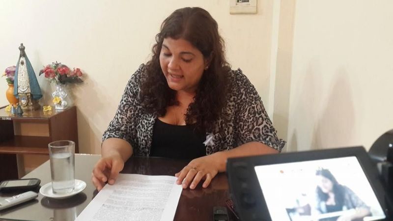 Natalia Soria visitó el CD chacarero