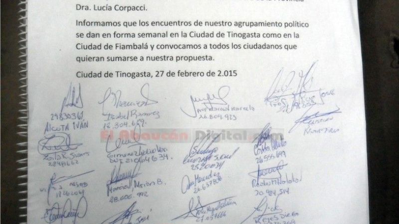 Nueva agrupación de peronistas e independientes apoyan a Corpacci