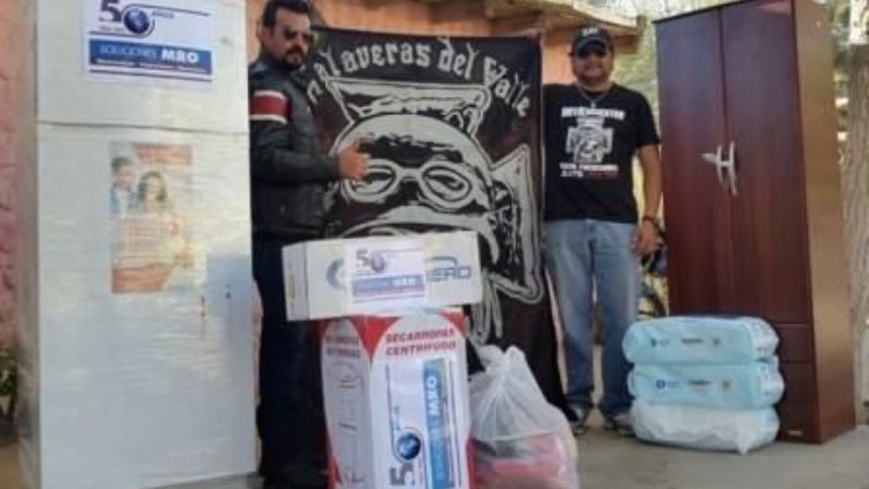 Noble gesto de los Calaveras del Valle