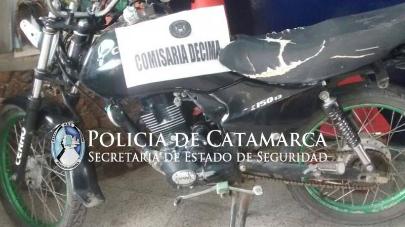 Recuperan una moto robada