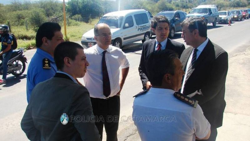 Autoridades de la Secretaría de Seguridad visitaron puesto caminero