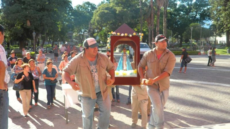 Vialidad, Obras Públicas y el CAPE homenajeó a la Virgen en el tercer día del Septenario