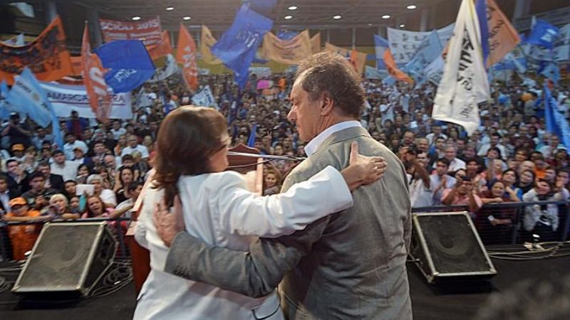 Corpacci y Scioli participaron de un acto en el Predio Ferial