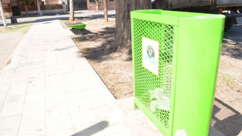 Construyen nuevos espacios públicos en Valle Viejo