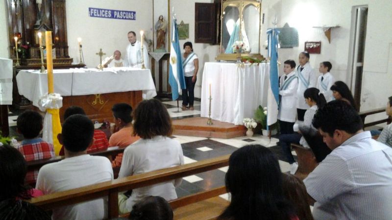 La parroquia Nuestra Señora del Valle en Icaño festejó los 5 años de su creación