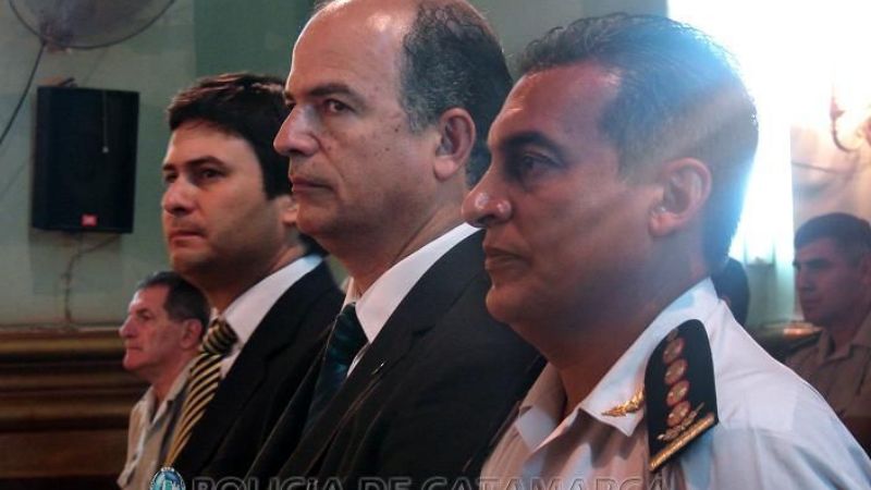 La Policía rindió homenaje a la Morena del Valle