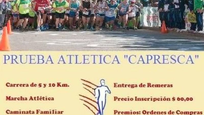 Se corre el sábado el mega maratón de CAPRESCA