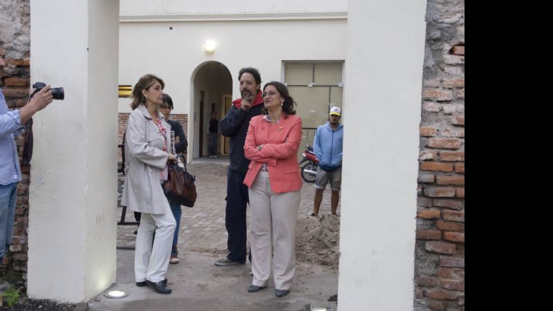 Lucía visitó la Casa de la Cultura a pocos días de su inauguración