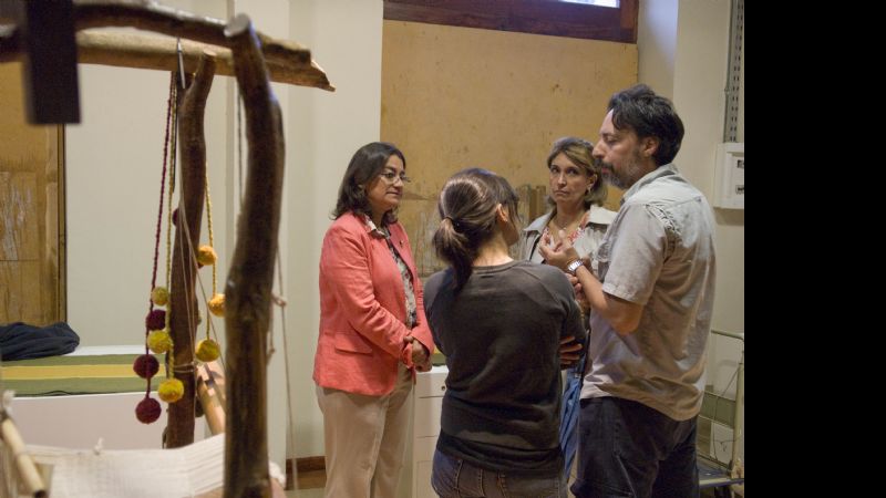 Lucía visitó la Casa de la Cultura a pocos días de su inauguración