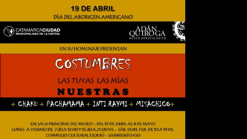 Muestra interactiva para las escuelas por el “Día del Aborigen Americano”