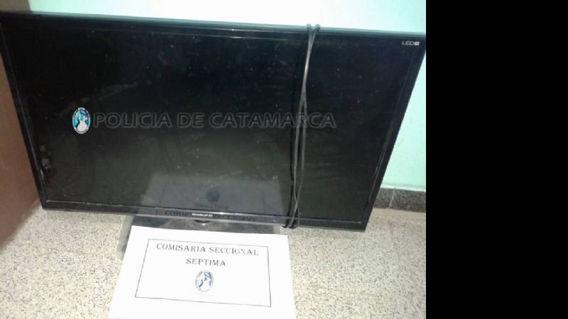 Secuestran un televisor en la zona norte de la Capital