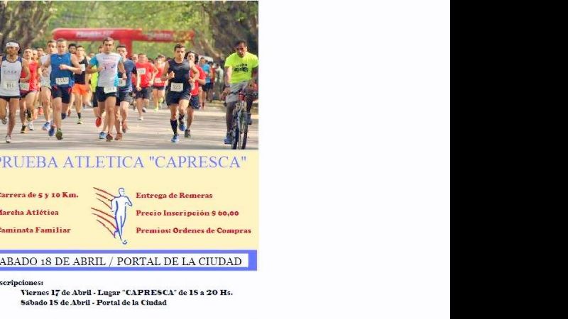 Mega maratón de CAPRESCA, desde el Portal de la Ciudad