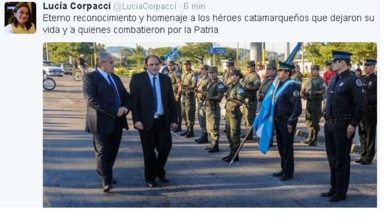 Por Twitter la Gobernadora homenajeó a veteranos y caídos de Malvinas