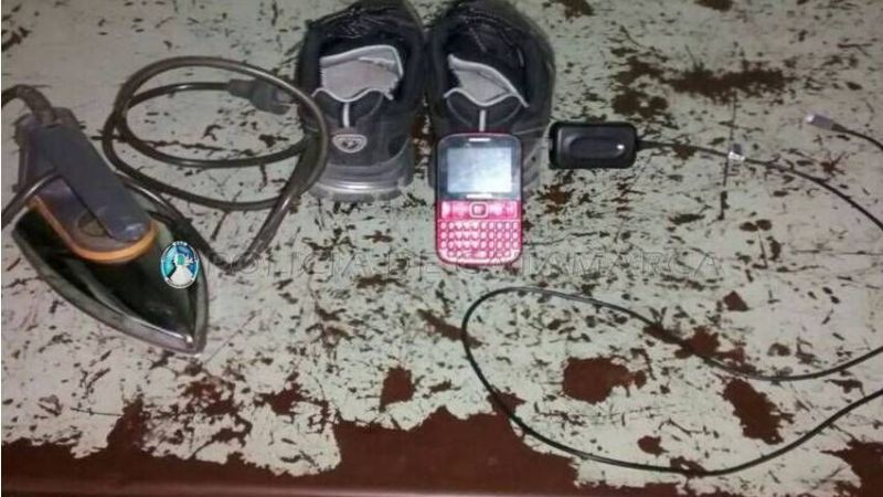 Joven detenido con cosas robadas