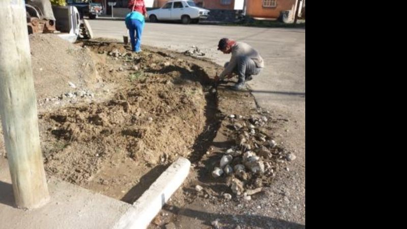 Acción conjunta para la recuperación de veredas y cordones