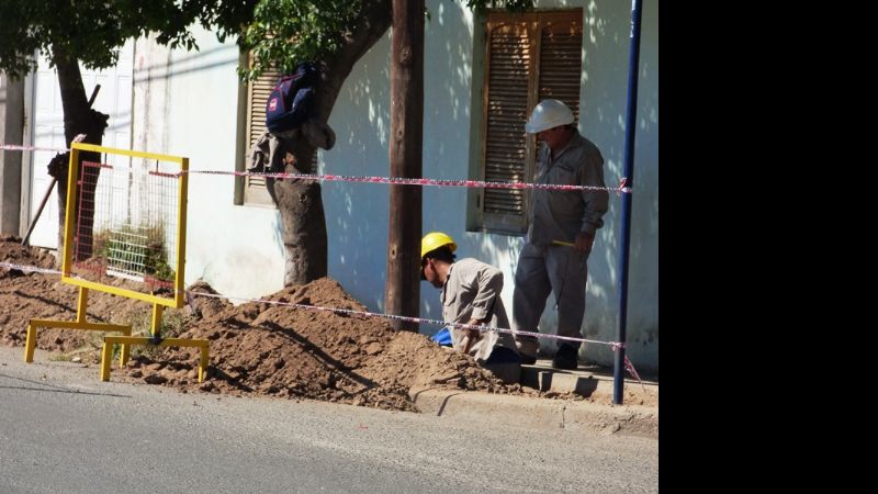 La primera etapa de la obra de gas natural de Parque América tiene un avance del 40 %