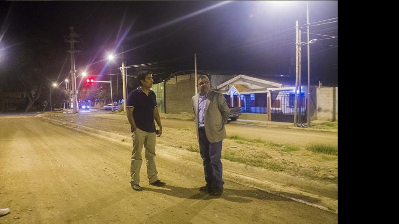 Nueva iluminación en avenidas Latzina y Garro