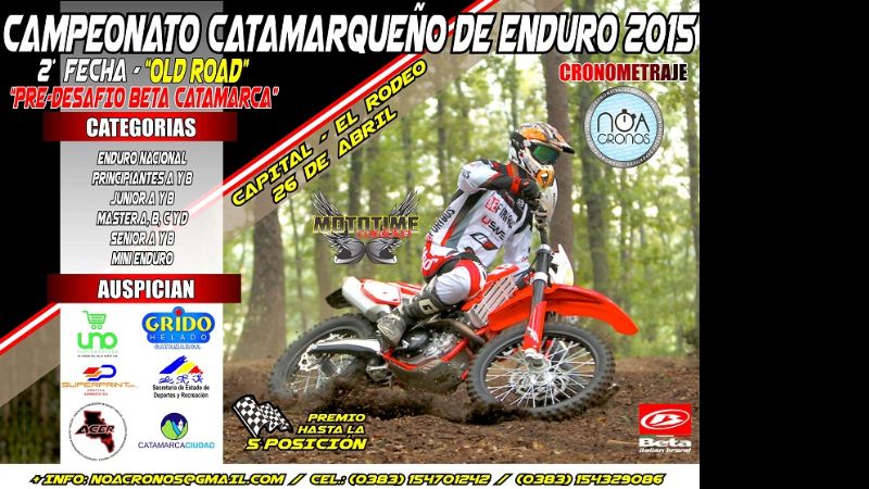 El Enduro corre la 2da. fecha entre la Capital y El Rodeo