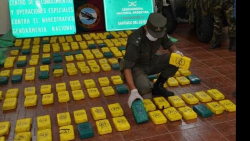 Secuestran 183 kilos de cocaína en Santiago del Estero que serían de un cártel colombiano