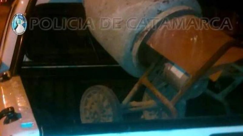 Recuperan una máquina hormigonera