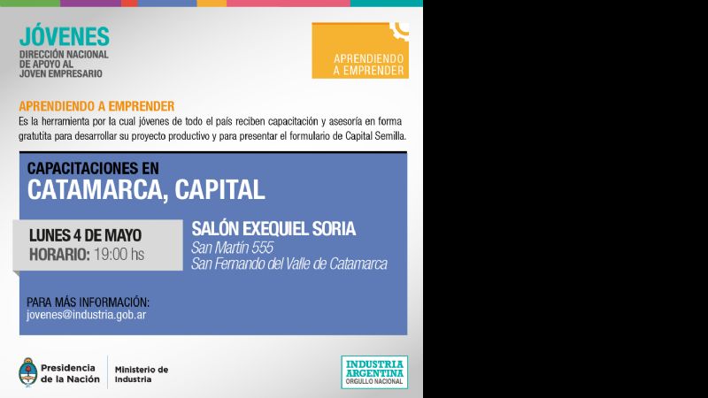 Presentarán el Programa “Aprendiendo a Emprender”