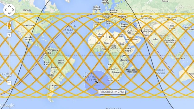 Esta es la trayectoria de la nave rusa a la deriva que caerá a la Tierra