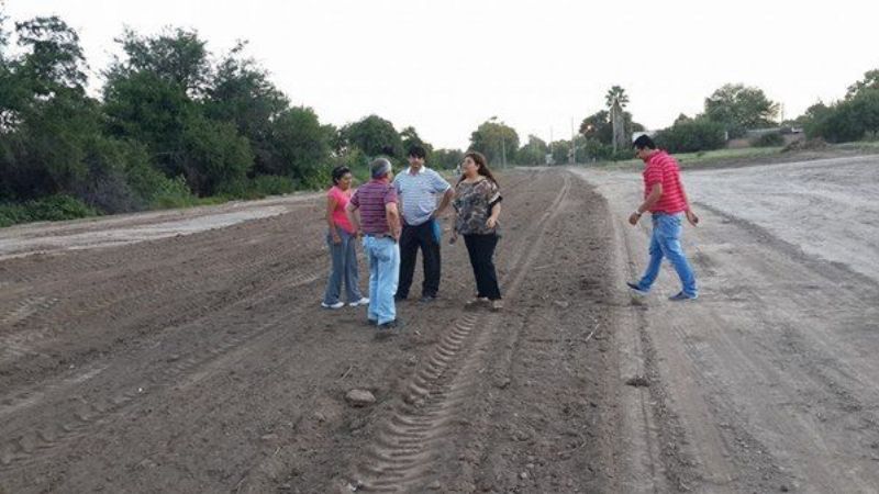 Operativo limpieza en el barrio 140 viviendas de Valle Viejo