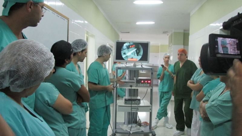 Instalaron una torre de videolaparoscopía de última generación en el Hospital de Niños