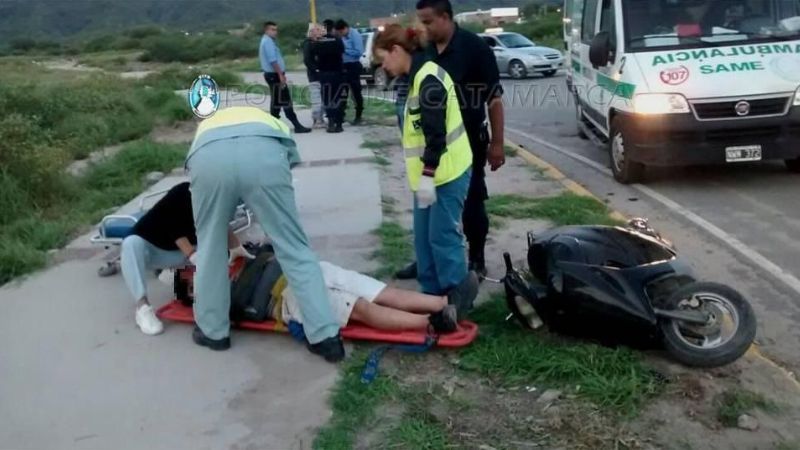 Lesionado en un derrape