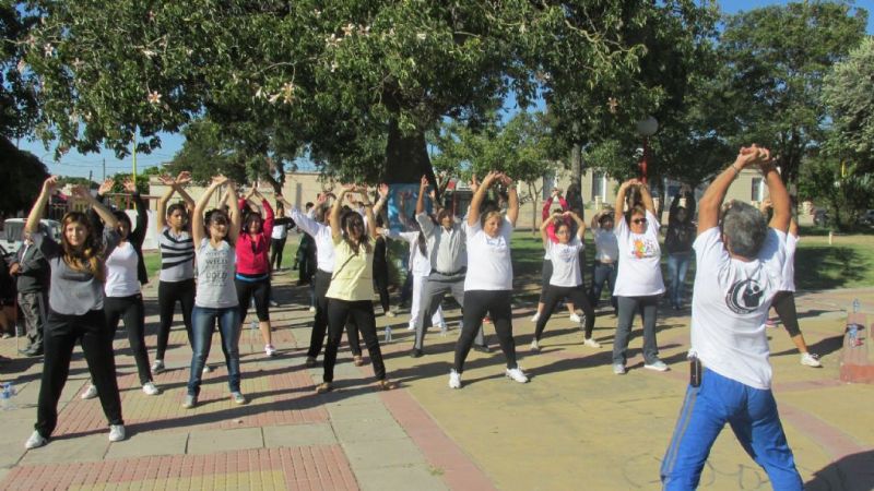 Celebraron el Día Mundial de la Salud con actividades en la Plaza Villa Cubas