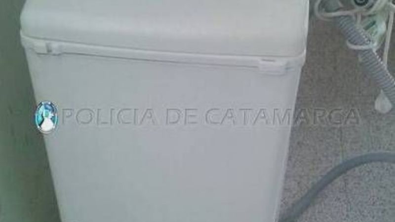 Encuentran un lavarropas en la zona sur de la Capital