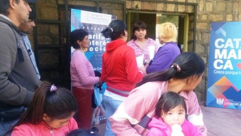 Importante cantidad de gente interesada en el subsidio de energía en Aconquija