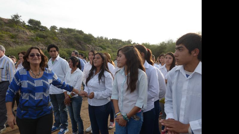 Lucía en los festejos por los 140 años de Recreo
